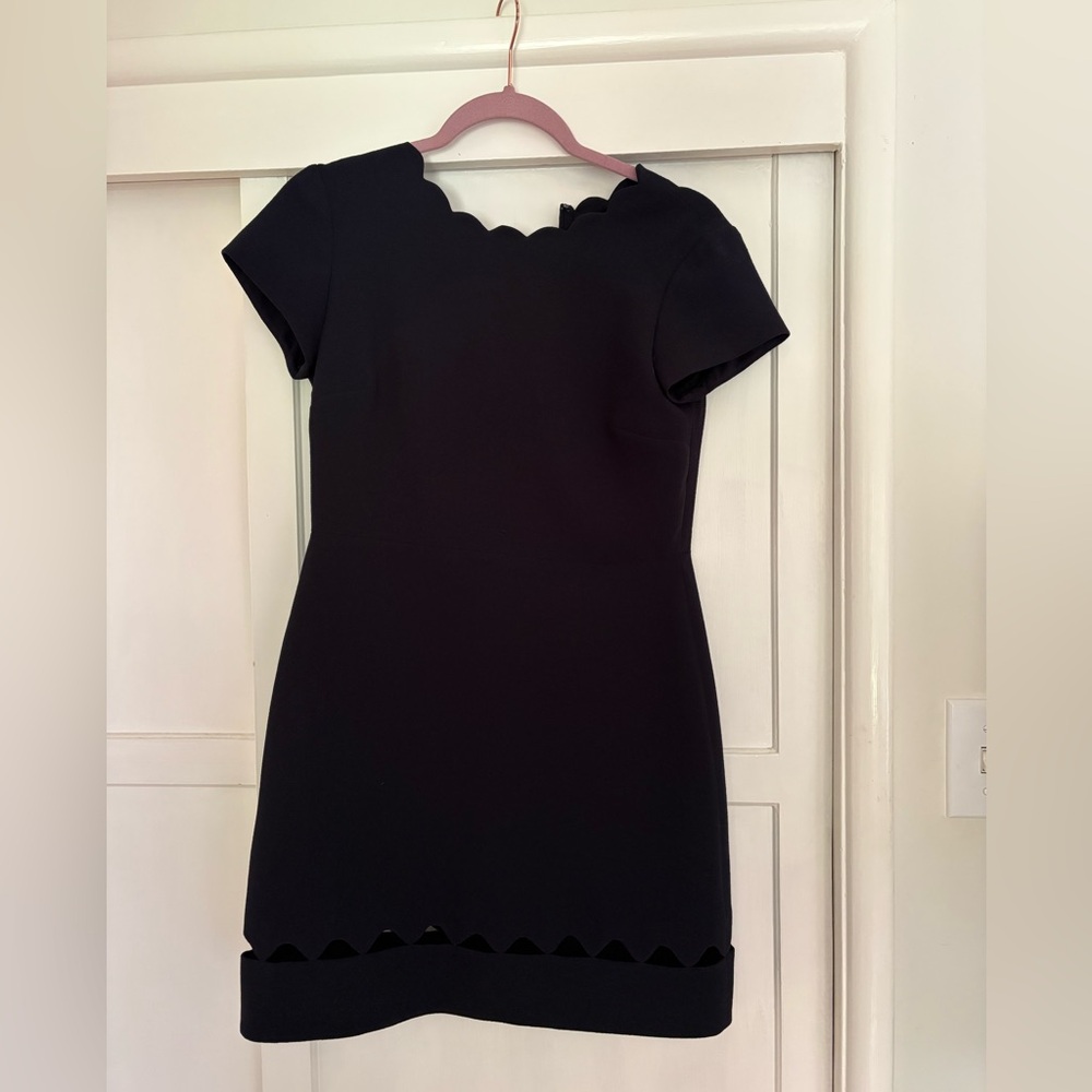 Club Monaco Navy Scalloped Dress size 2